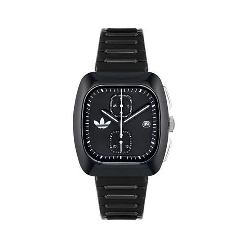 Montre - Adidas Originals - Aosy24533 - Noir Plastique - Résistante À L'eau 5 Bar - Vintage