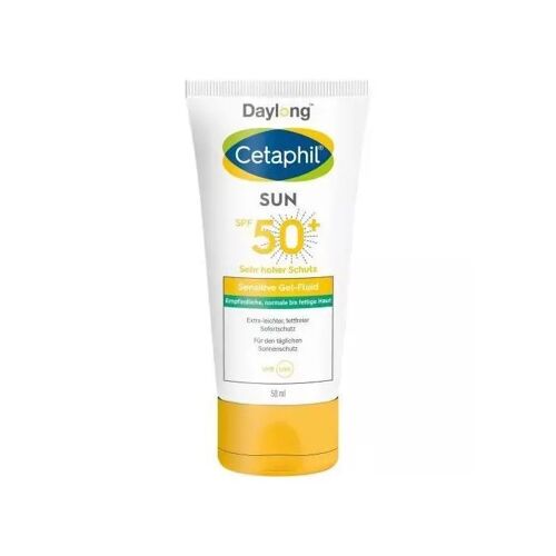 Cetaphil Sun Spf 50+ Gel Fluide Solaire Pour Le Visage Peaux Sensibles 50 Ml 