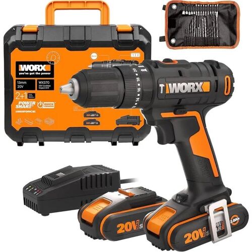 Perceuse Visseuse à Percussion WORX WX370 18V - Puissante et Ergonomique