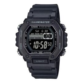 Montre Sport - Casio - Mwd-110hb-1bv - Étanche 100m - Bracelet Résine Noir - Digital