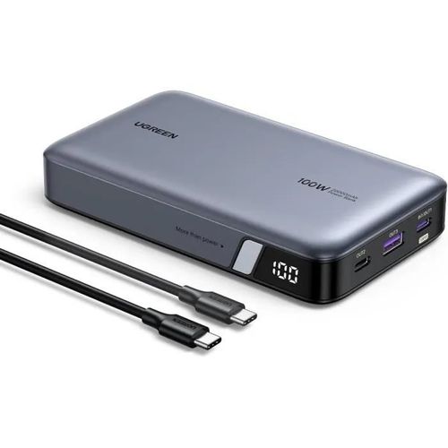 Batterie Externe - Ugreen - Nexode 100w - 20000mah - Charge Rapide Pd Qc 3.0 - 3 Ports Usb