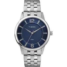 Montre - Timex - Tw2t59800 - Acier Inoxydable - Résistant À L'eau 5 Bar - Cadran Bleu