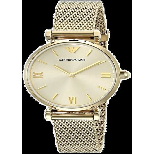 Montre Emporio Armani Gianni-T Ar1957 Maille Milanaise Doré Jaune
