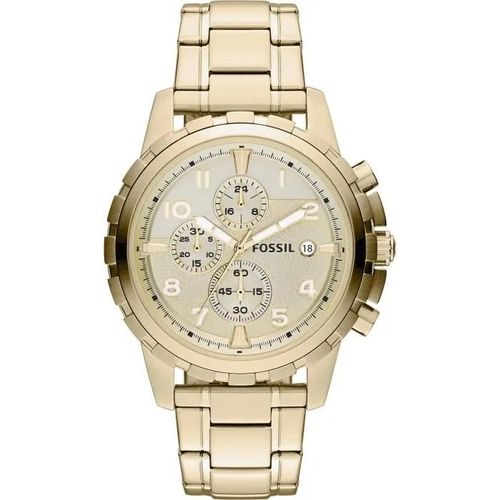 Montre Homme Fossil Dean Fs4867 Bracele En Acier Or