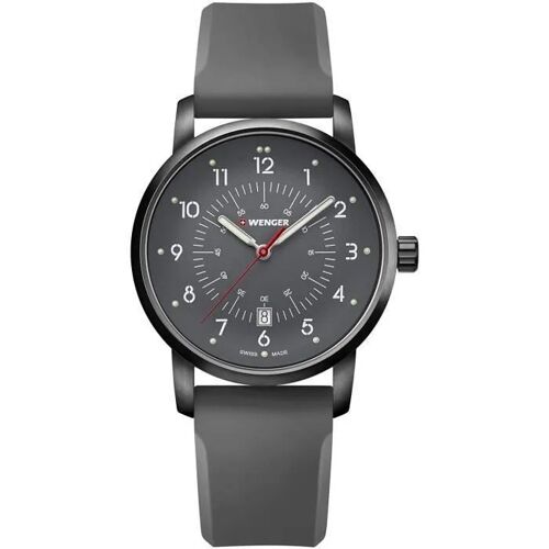 Montre - Wenger - Avenue - Acier Inoxydable-Silicone - Quartz Analogique - Étanche 10 Atm