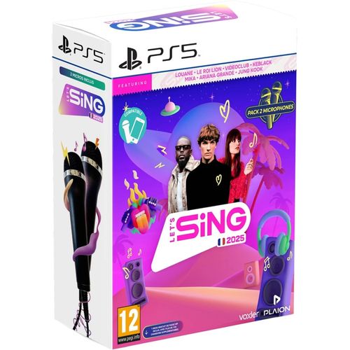 Let's Sing 2025 + 2 microphones PS5