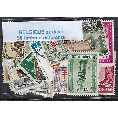 Belgique Timbres Avec Surtaxe 50 Timbres Différents