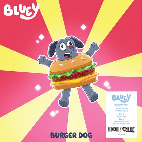 Bluey - Burger Dog / Bluey Theme Tune (Burger Dog Version) - Limited Picture Disc 7-Inch Vinyl [7-Inch Single] Ltd Ed, Picture Disc, Uk - Import