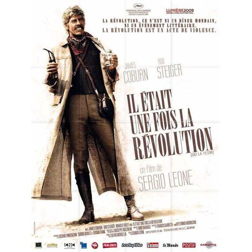 Il Était Une Fois La Révolution (Giu La Testa) - Véritable Affiche De Cinema Pliée - Format 120x160 Cm - De Sergio Leone Avec James Coburn, Rod Steiger, Romolo Valli - 1972 Reedition 2009