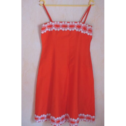 Robe Rouge Fait Mains