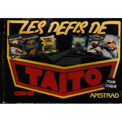 jeu , les défis de Taito ,arkanoid , bubble bobble , flying shark , .... amstrad