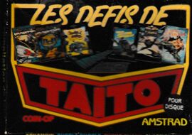jeu , les défis de Taito ,arkanoid , bubble bobble , flying shark , .... amstrad