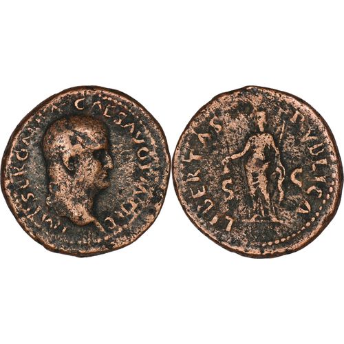 Rome - As - Galba - 68 Ad - Libertas Pvblica (Rome) - Tres Rare - Ric.366 - 27-053