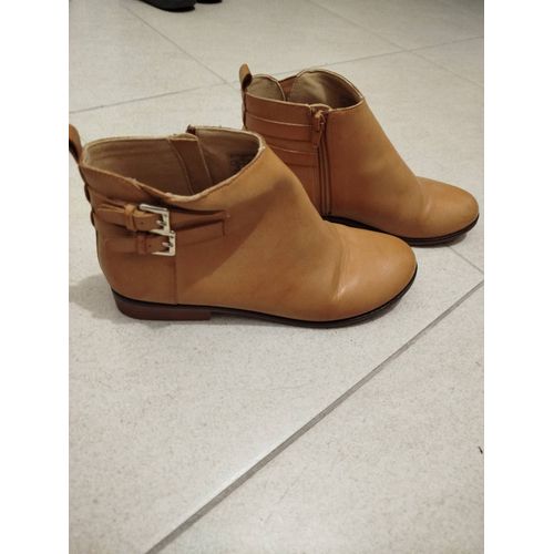 Bottines Beige Plate - 38