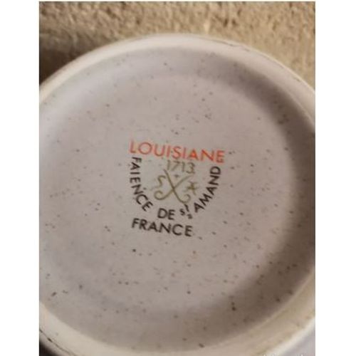 Lot De 5 Ramequins " Lousiane " Faïence De Saint Amand