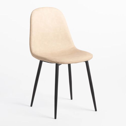 Pack de 2 chaises de salle à manger Glamm Noir