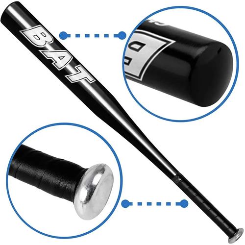 Batte De Baseball Aluminium 53cm, Couleur: Noir