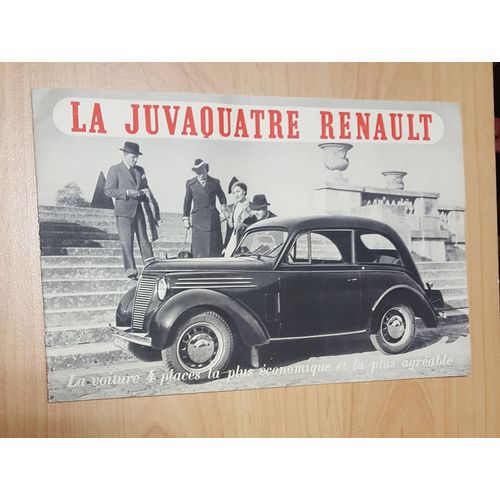 Fascicule Publicitaire Automobile Renault Juvaquatre