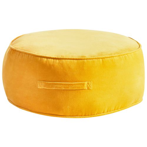 Pouf YULLE Velours Jaune