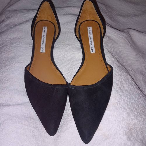 &Other Stories | Ballerines D'Orsay Classiques En Daim Noir, Pointure Femme 37 (Us 6), Neuves Sans Boîte ?Article Provenant D'Un Environnement Sans Animaux Ni Fumée