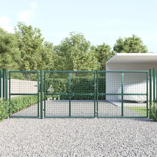 Prolenta Premium - Portal De Jardin Maille Vert 400x175 Cm Acier Galvanisé