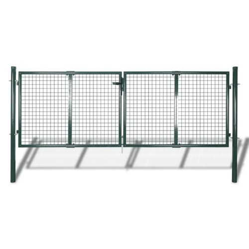 Prolenta Premium - Portail De Clôture Acier 306x175 Cm Vert