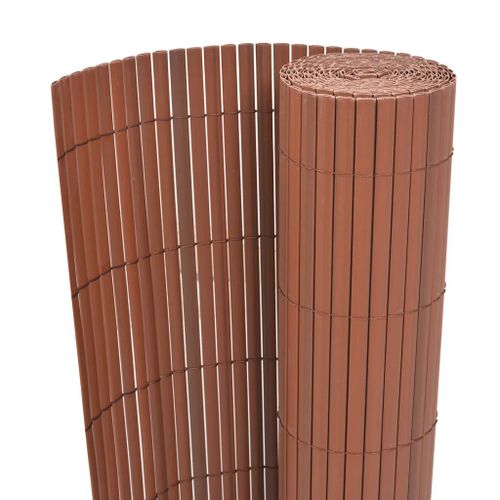 Prolenta Premium - Clôture De Jardin Double Face Pvc 90 X 300 Cm Marron