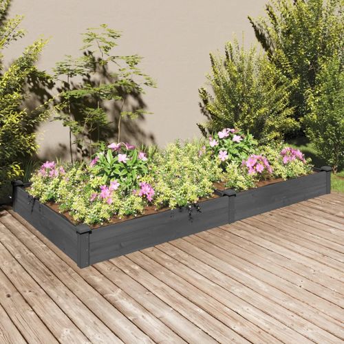 Prolenta Premium - Lit Surélevé De Jardin Doublure 240x120x25 Cm Bois Massif Sapin