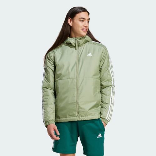 Veste À Capuche Protection Isolante Essentials 3 Bandes Adidas - Tent Green - S
