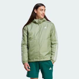 Veste À Capuche Protection Isolante Essentials 3 Bandes Adidas - Tent Green - S