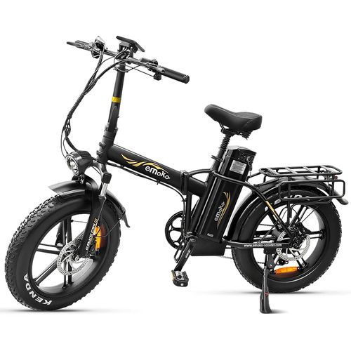 Vélo Électrique Pliable Emoko C94 20" Moteur 1000w Vitesse Maximale 50km/H 48v 35ah Autonomie Maximale 200km 7 Vitesses Noir