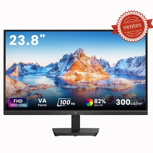 Écran PC 24 pouces KTC H24B9 ¿ Moniteur VA 100Hz Full HD, contraste 4000:1, sRGB 99%, faible lumière bleue, HDMI/VGA