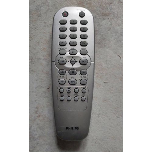 Télécommande originale Philips U114 U 114 argent silver plata et gris