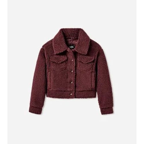 Ugg Veste Camionneur Courte Frankie In Red, Taille 1x