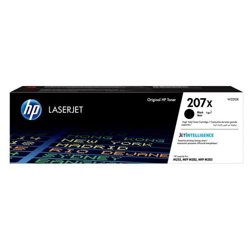 HP 207X - À rendement élevé - noir - original - LaserJet - cartouche de toner (W2210X) - pour Color LaserJet Pro M255dw, M255nw, MFP M282nw, MFP M283fdn, MFP M283fdw