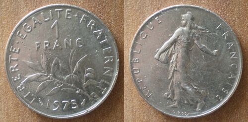 France 1 Franc 1975 Semeuse Nickel Francs Frcs Frc