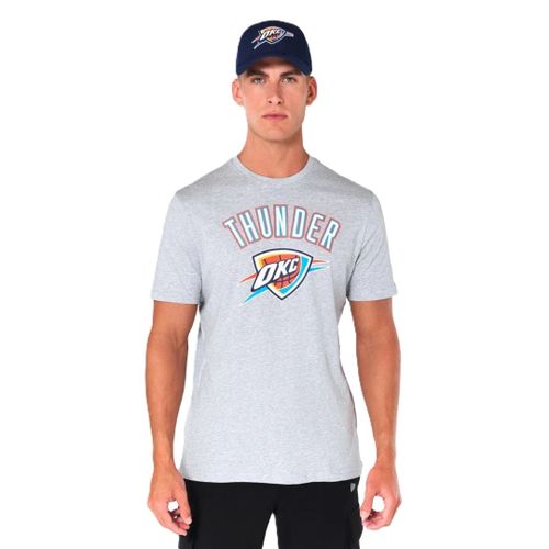 T-Shirt Oklahoma City Thunder Nba, Homme Gris
