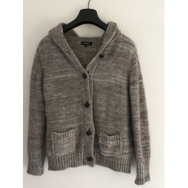 Gilet Pull À Capuche Caroll Dégradé De Beige Taille 2