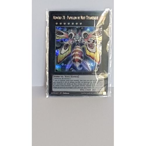Carte Yu Gi Oh Numero 28 Papillon De Nuit Titanesque