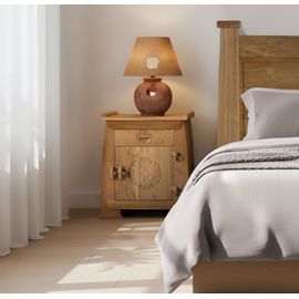 Table de chevet en teck massif hauteur 60 cm