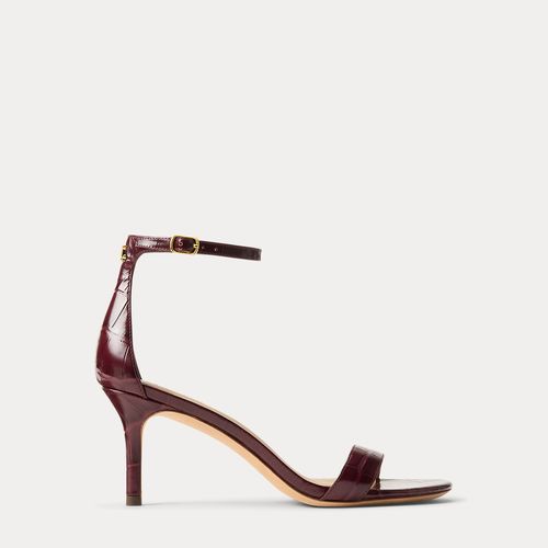 Chaussures Sandales Façon Croco Talon Mishaut Allie