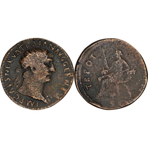 Rome - Dupondius - Trajan - 101 Ad - Abundantia Assise Sur Deux Cornes D'Abondance - 6.88 G. - Ric.428 - 27-012