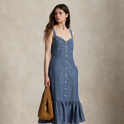 Robe Boutonnée En Chambray