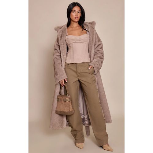 Femme Pantalon Ballon Tissé Kaki À Boutons | Taille 40