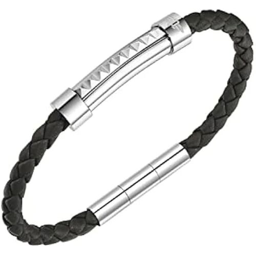 Bracelet - Police - Cuir - Marron - Homme - Élégant Et Durable