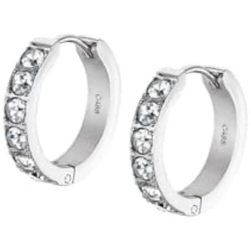 Boucles D'oreilles - Lotus - Aço - Acier - Argenté - Femme Adulte