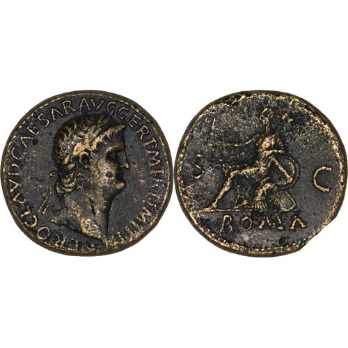 Rome - Sesterce - Neron - 65 Ad - Rome Assise - 25.08 G. 33.80 Mm - Ric.442 - 27-041