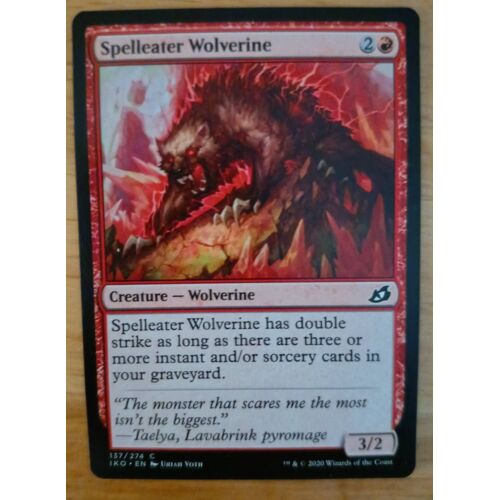 Spelleater Wolverine // Glouton Mangesort (Ikoria : La Terre Des Béhémots)
