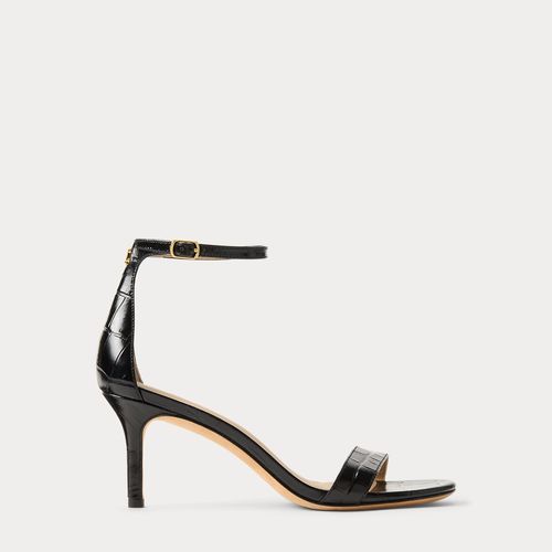 Chaussures Sandales Façon Croco Talon Mishaut Allie
