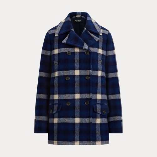 Manteau Croisé En Tweed Écossais